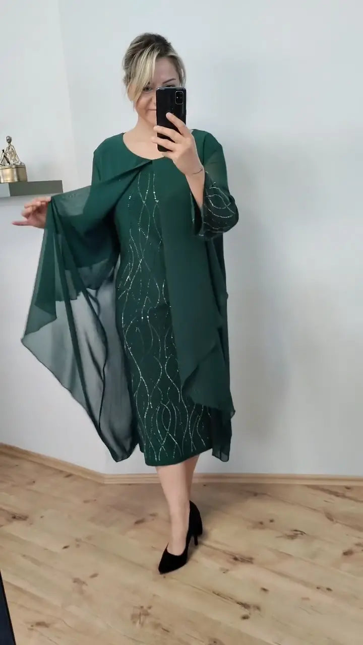 MEARA - STYLISH CHIFFON DRESS