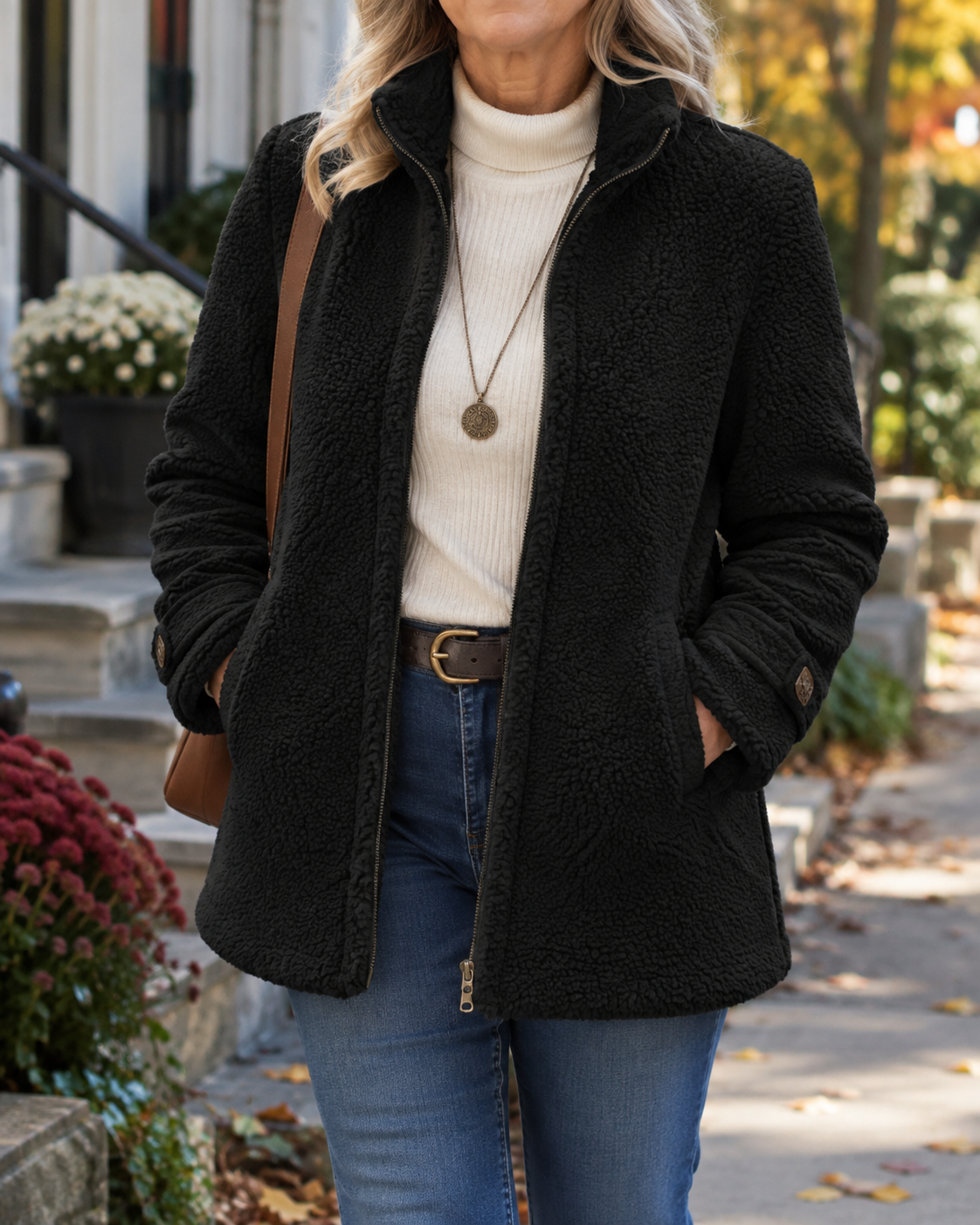 Rebecca - Cosy Stand Collar Jacket