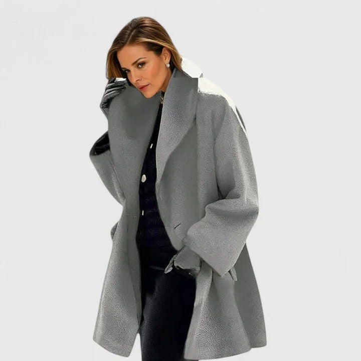 Amelia - Wool Shawl Collar Coat