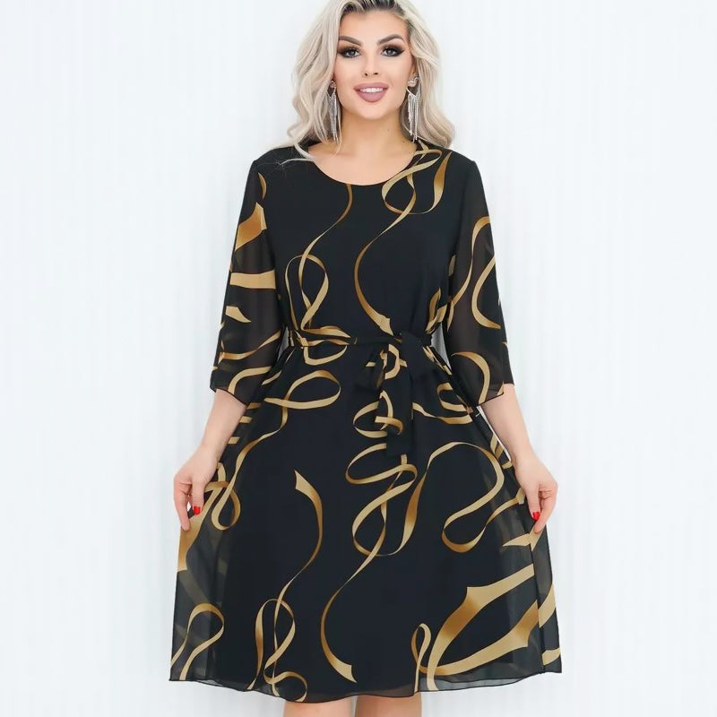 AURNIA - BELTED SUMMER DRESS