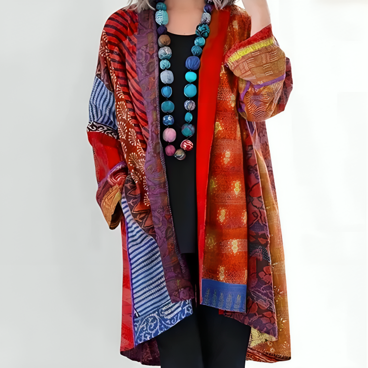 NIA - COLOURFUL BREEZY CARDIGAN