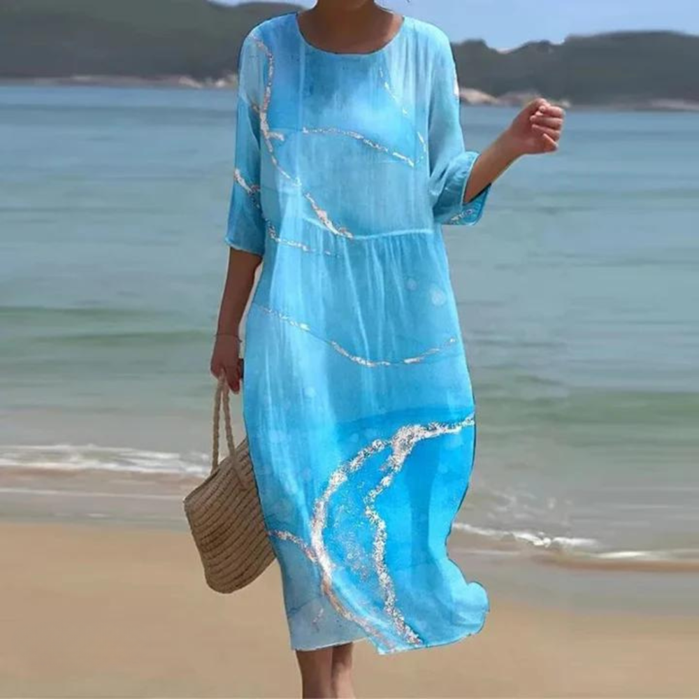 Linora - Women's Breezy Collared Summer Top