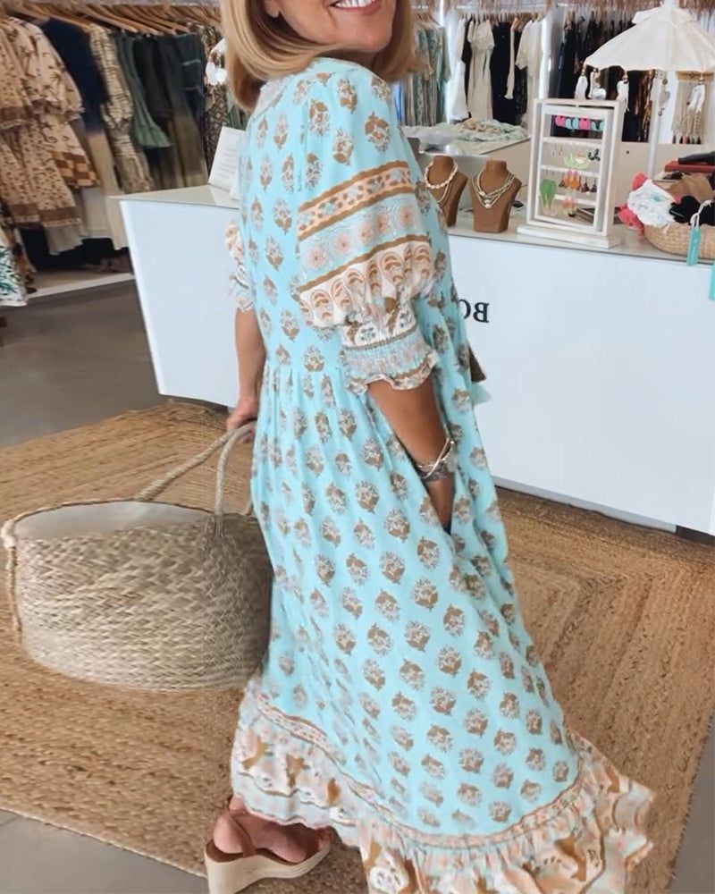 BRIGID - PRINTED CASUAL DRESS
