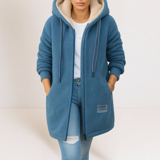 Eleanor - Cosy Fleece Lined Hooded Jacket