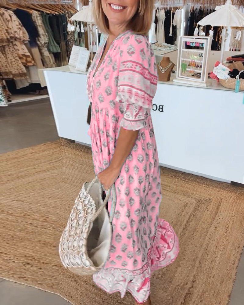 BRIGID - PRINTED CASUAL DRESS