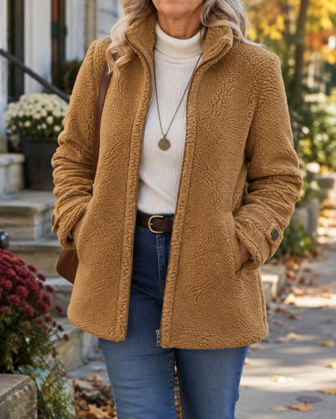 Rebecca - Cosy Stand Collar Jacket
