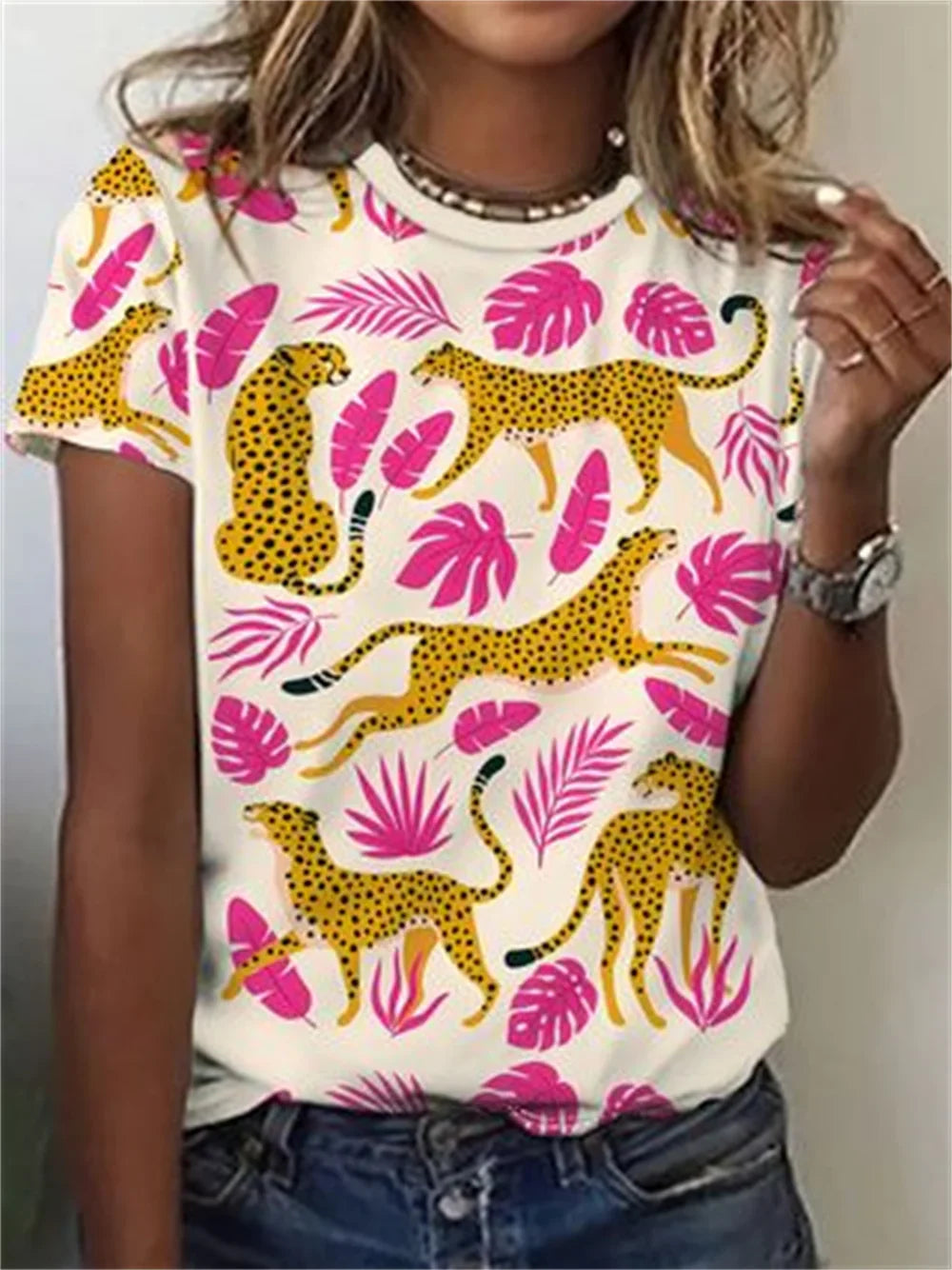TYRA – SHIRT WITH ANIMAL PRINT