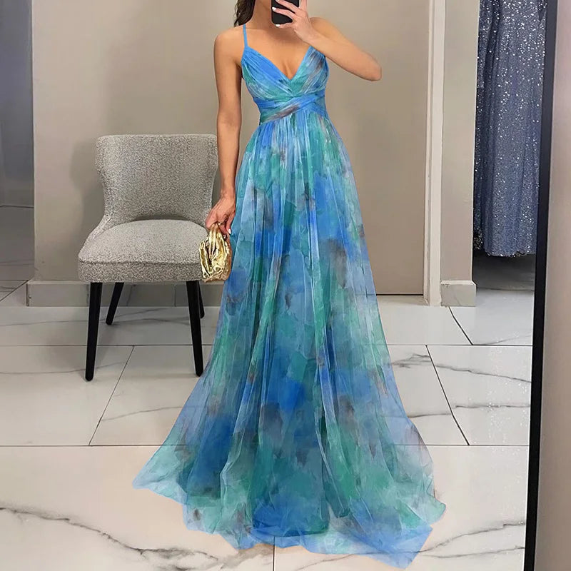 GISELLE - FLORAL PRINT MAXI DRESS