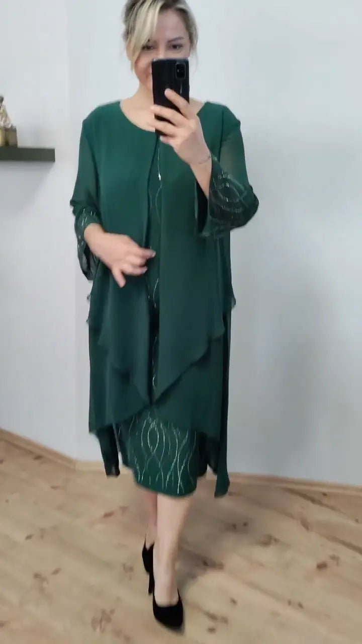 MEARA - STYLISH CHIFFON DRESS