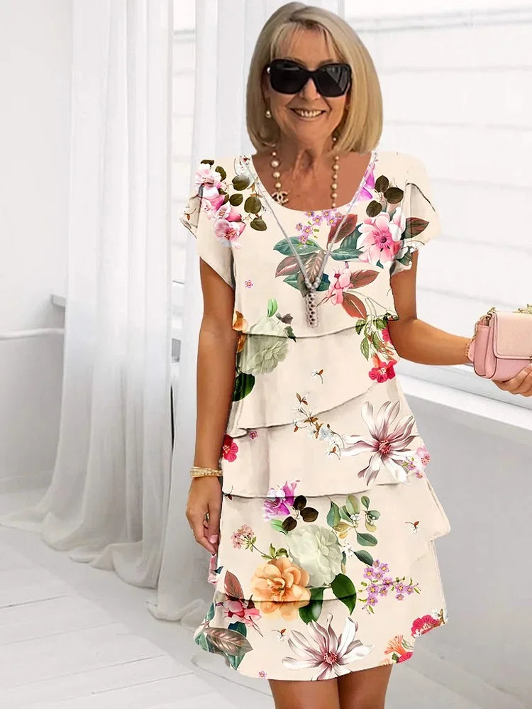 ROWENA – BLOOM RUFFLE DRESS