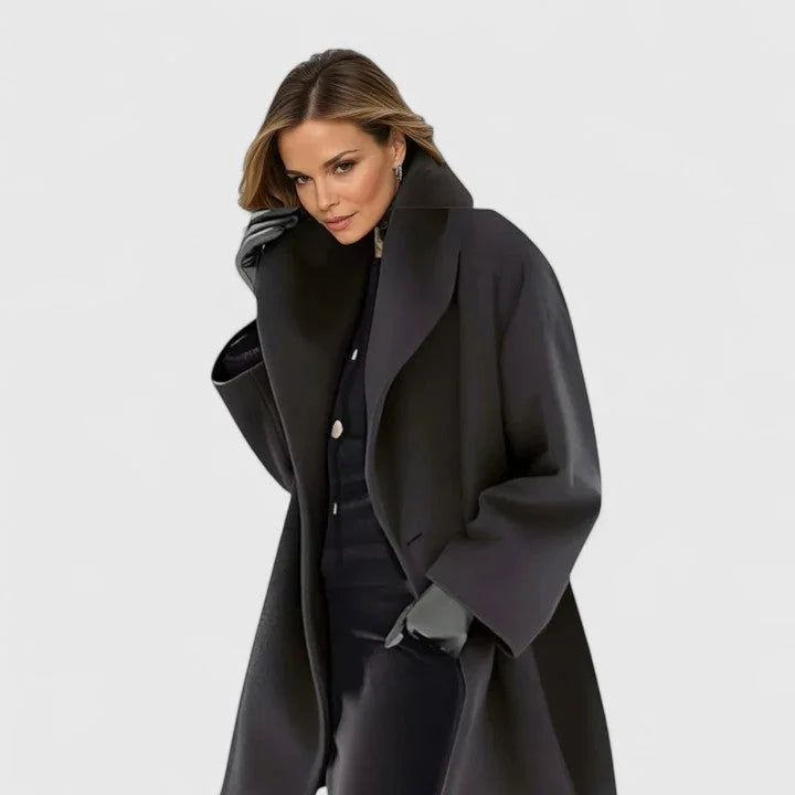 Amelia - Wool Shawl Collar Coat