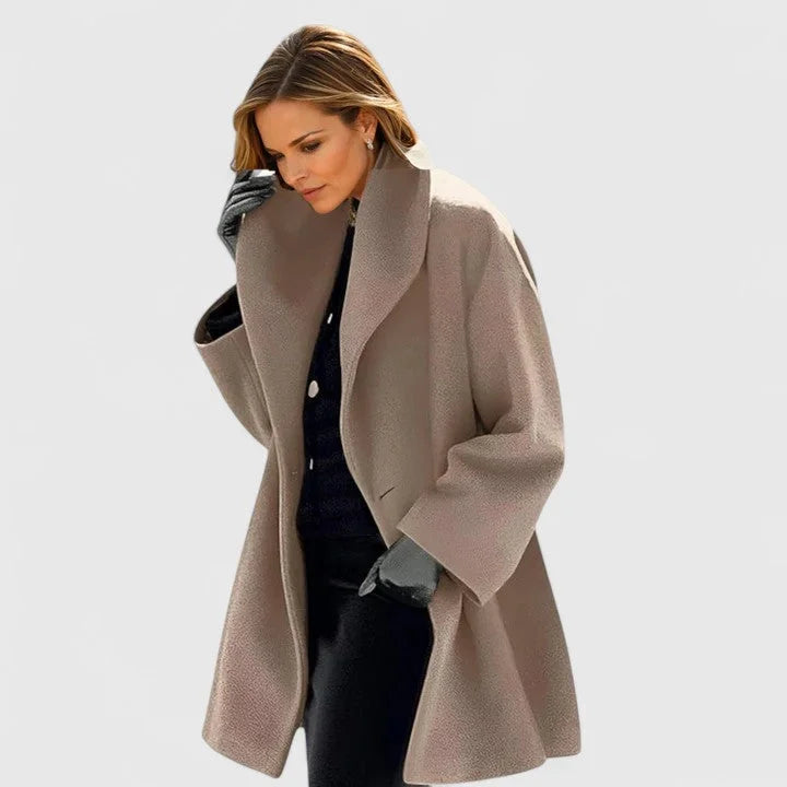 Amelia - Wool Shawl Collar Coat