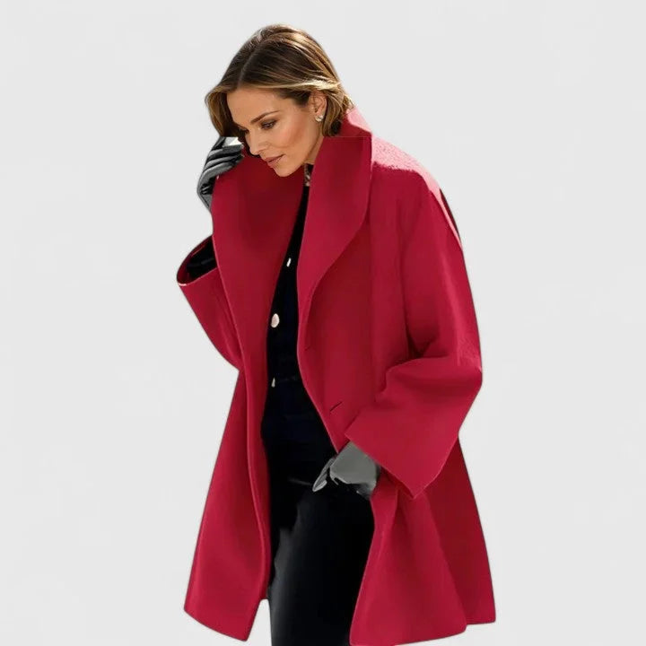 Amelia - Wool Shawl Collar Coat