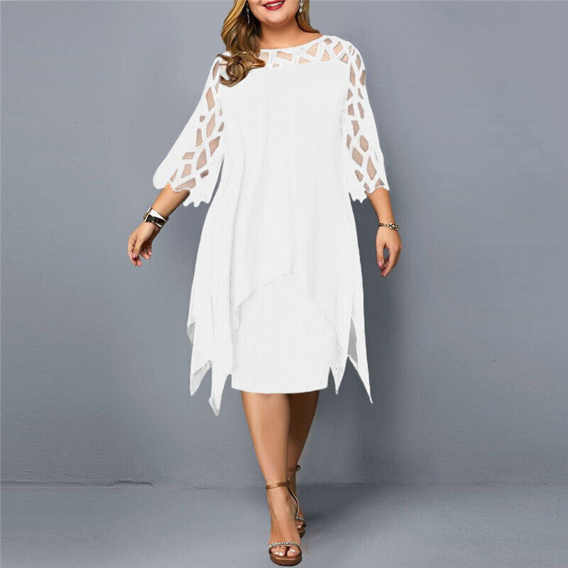 SONA – Chic Plus Size Midi Dress For Modern Women