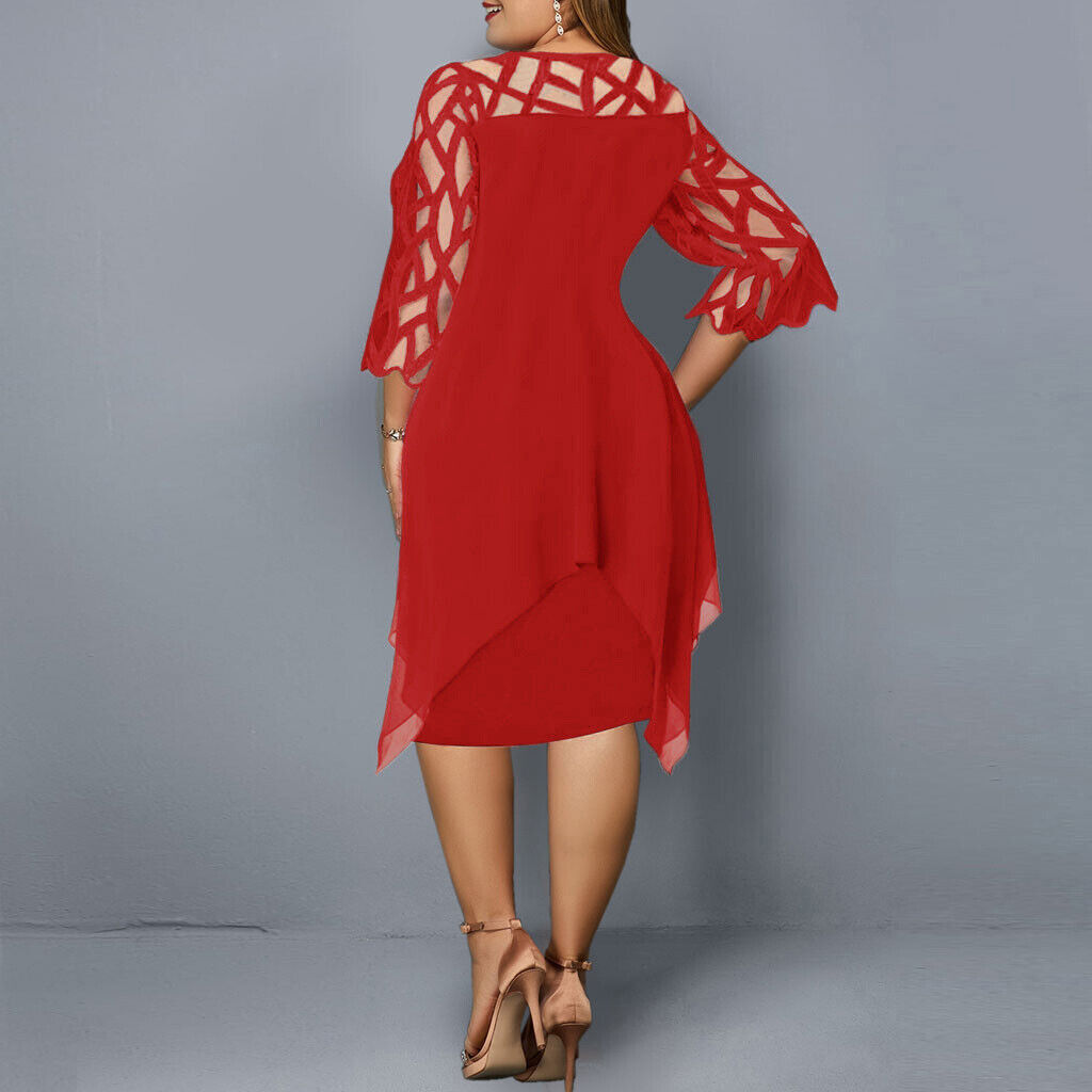 SONA – Chic Plus Size Midi Dress For Modern Women