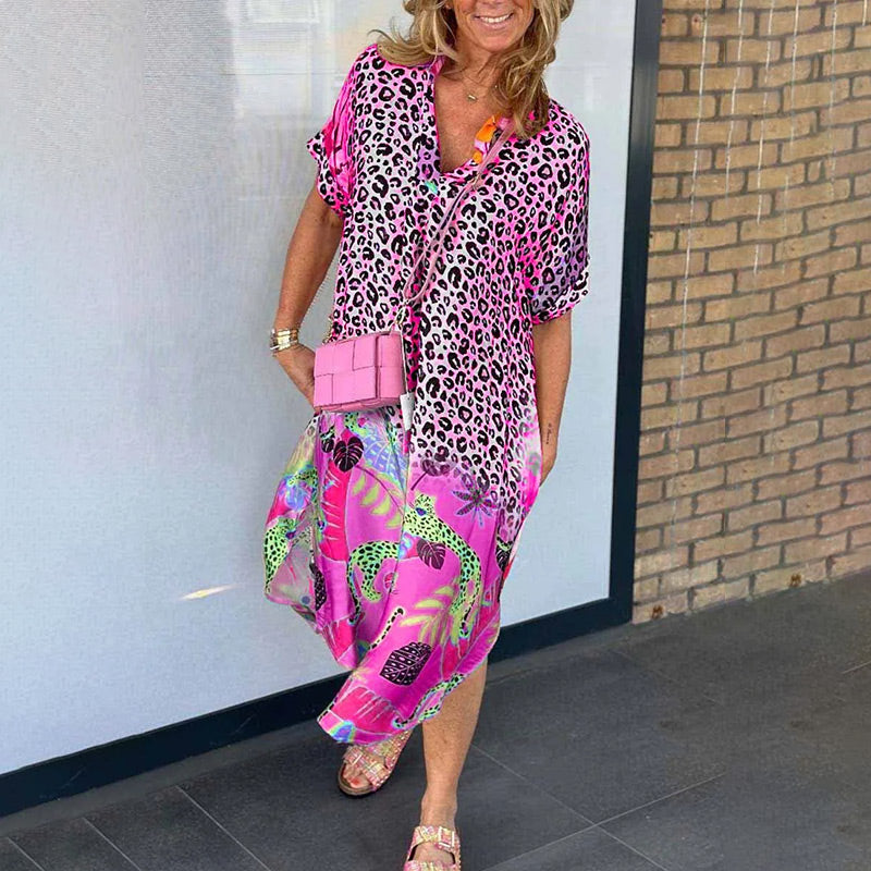 ERIN - LOOSE V-NECK DRESS