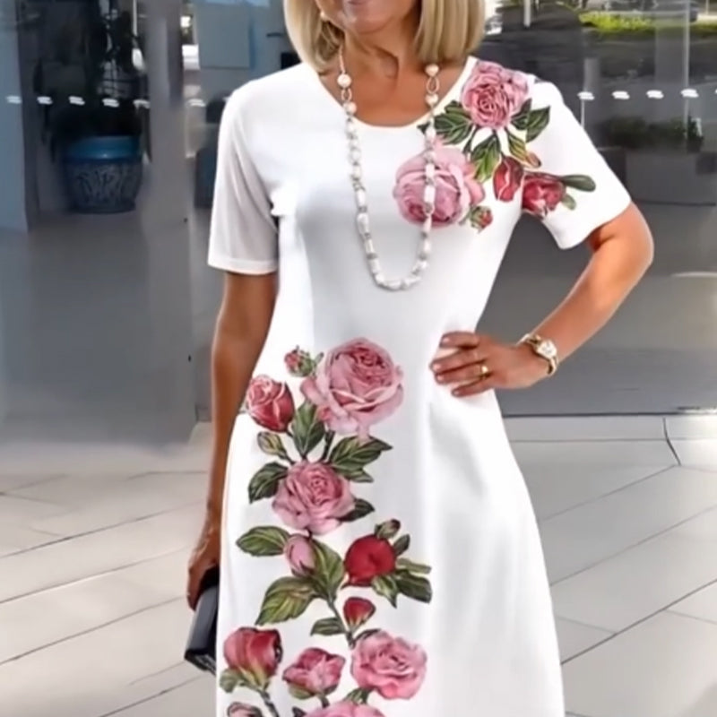 ELVA - ELEGANT FLORAL DRESS